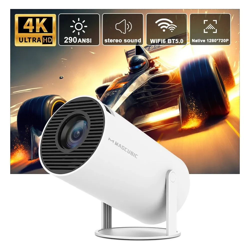 Magcubic HY300 Pro Projector 4K | Android 11, Dual WiFi6, 290ANSI, Home & Outdoor Cinema BRELZA