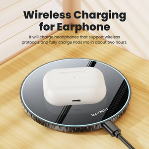 Toocki 15W Wireless Charger Pad | Fast Charging Station for iPhone 15β12 & Samsung S23βS20, AirPods BRELZA