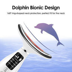 LED Neck & Face Massager 💎 7-Color Photon Therapy | Tighten & Lift Skin BRELZA