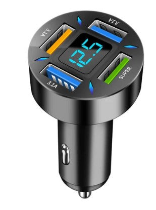 Quick Universal Transfer Plug Multi-function Car Charger USB4 Port
