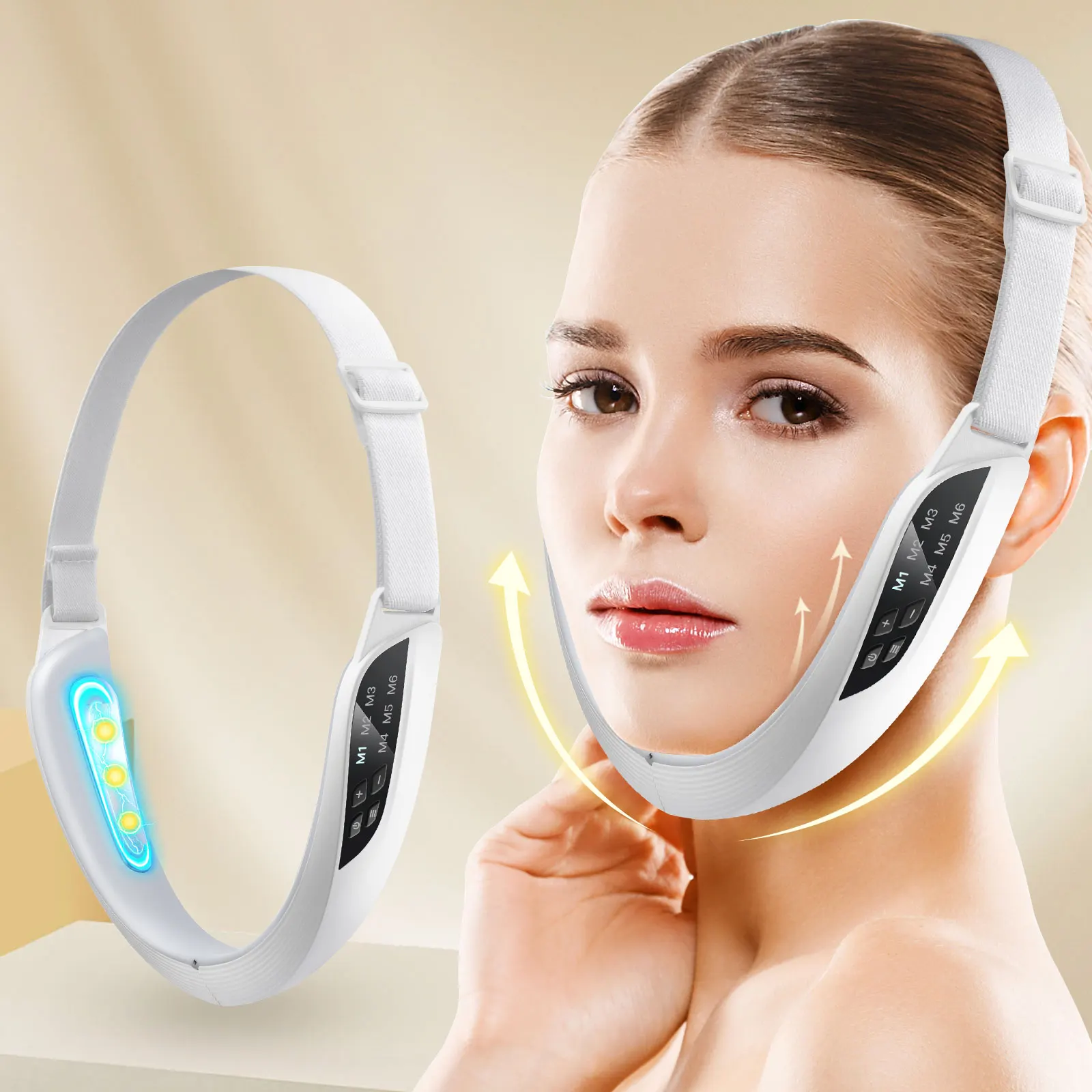 EMS V-Face Lifting Device | 6 Modes | 8 Levels Firming Care BRELZA