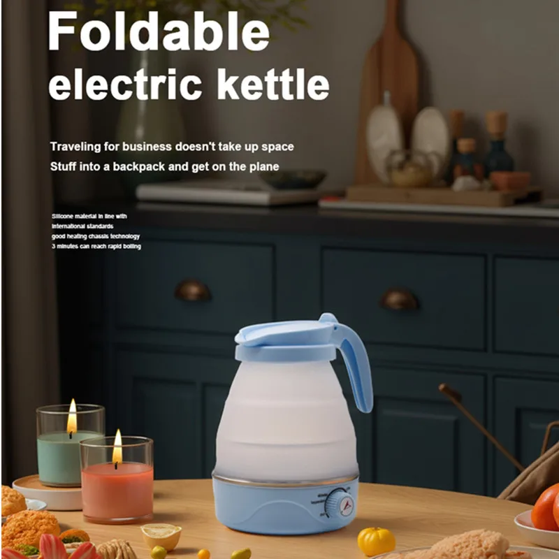 Foldable Electric Travel Kettle | Adjustable Temperature | Portable Teapot | Fast Boil | Perfect for Home & Travel BRELZA
