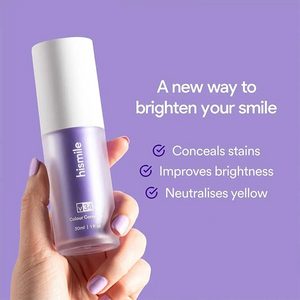 V34 Colour Corrector Purple Toothpaste (Pack of 2) BRELZA