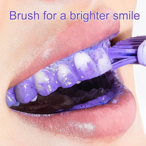 V34 Colour Corrector Purple Toothpaste (Pack of 2) BRELZA